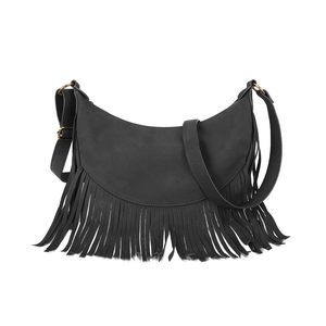 Boho Fringe Purse Small Crossbody Hobo Bags Vegan Suede Western :')